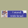 American, Israeli flag: "I stand with Israel"