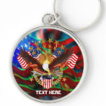 American   Key Chain Premium Round only