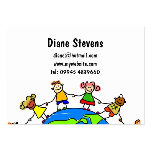 American Kids Business Card Templates (front side)