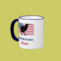 American Kiwi Coffee Mug mugs