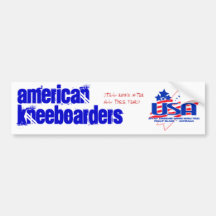 American Kneeboarder Bumper Sticker