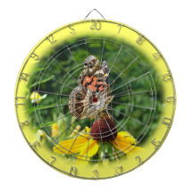 American Lady Butterfly - Vanessa virginiensis Dartboard