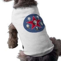 American Leaders with Stars Background pet clothing