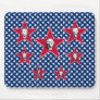 American Leaders with Stars Background Mousepads