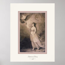 American Liberty ~ 1796 ~ Vintage Fine Art Print