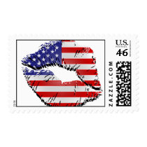 American Lips Postage Stamps
