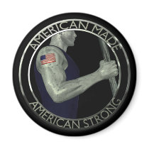 American Made American Strong magnets by packratgraphics American Made American Strong magnets