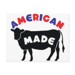 American made beef postcard