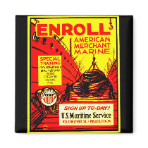 American Merchant Marine - Enroll Today ! magnets