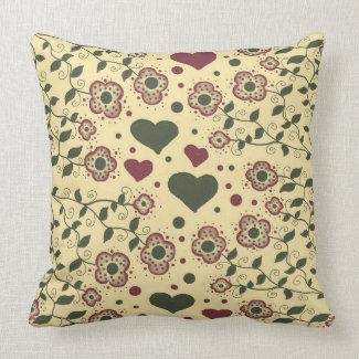 American MoJo Pillows.love flowers