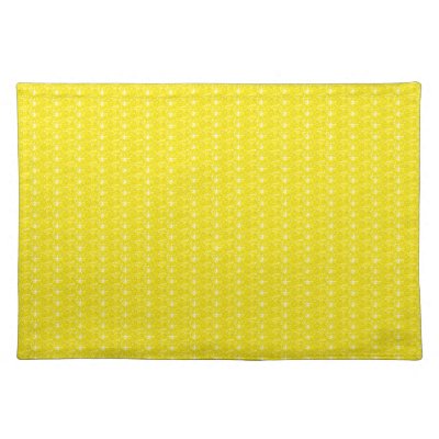 American Mojo Placemat Yellow Glitter by LadeeBasset