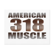 american muscle 318 post card