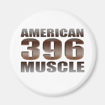 american muscle 396 refrigerator magnet