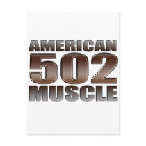 american muscle 502 chevy big block crate motor postcards