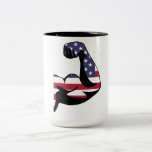 American Muscle Biceps Silhouette Coffee Mug