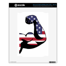 American Muscle Biceps Silhouette Skins For NOOK