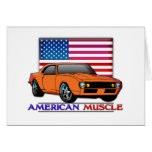 American Muscle Car Greeting Card