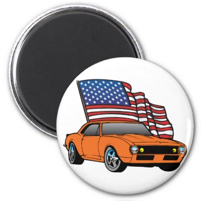 American Muscle Car Fridge Magnets by classichotrods