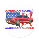 American Muscle Car Sticker