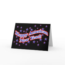 American New Year cards by Giftsforeverything American New Year cards