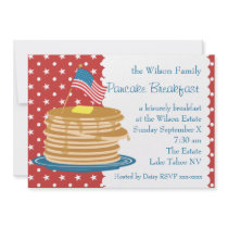 American Pancake Breakfast Custom Announcements