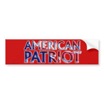 American Patriot - Bumper Sticker bumper stickers by mustardseedimprints American Patriot - Bumper Sticker bumper stickers