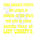 American Patriot Enemy Of The State t-shirts by WhiteTiger_LLC American Patriot Enemy Of The State t-shirts