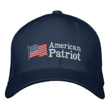 American Patriot Flag B Embroidered Hats