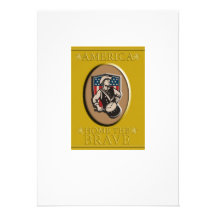 American Patriot Independence Day Poster Greeting Announcement