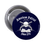 American Patriot Skull 1776 Buttons