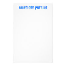 AMERICAN PATRIOT STATIONERY DESIGN