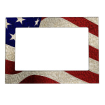 American Patriot Vintage Stars and Stripes US Flag Magnetic Photo Frames