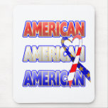 American Patriotic Ribbon Mouse Pads