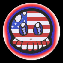 American Patriotic Tako-Chan stickers