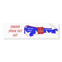 american patriots, EngageSpeak outAct bumper stickers by jenniekurono american patriots, EngageSpeak outAct bumper stickers