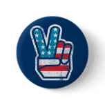 American Peace Button