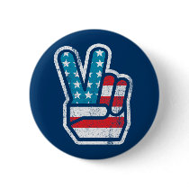 American Peace Button