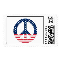American Peace Sign Postage