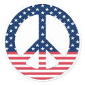 American Peace Sign Sticker by calroofer American Peace Sign Sticker