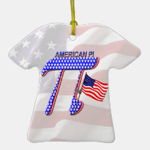AMERICAN Pi Christmas Tree Ornament