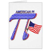 AMERICAN PI (PIE) - MATH HUMOR CARD