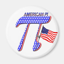 AMERICAN PI (PIE) - MATH HUMOR FRIDGE MAGNET