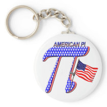 AMERICAN PI (PIE) - MATH HUMOR KEYCHAIN