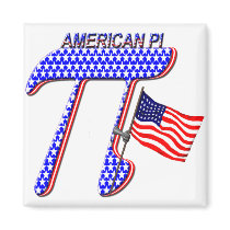 AMERICAN PI (PIE) - MATH HUMOR FRIDGE MAGNET