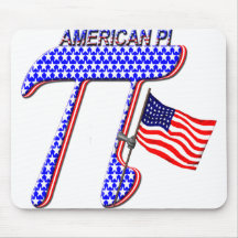 AMERICAN PI (PIE) - MATH HUMOR MOUSE PADS
