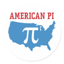 American Pi stickers