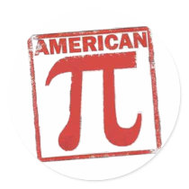 American Pi Sticker