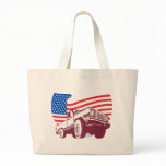 American Pickup truck with flag stars and stripes bags