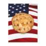 American Pie (Apple Pie with American Flag) Post Card