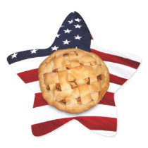 American Pie (Apple Pie with American Flag) Sticker